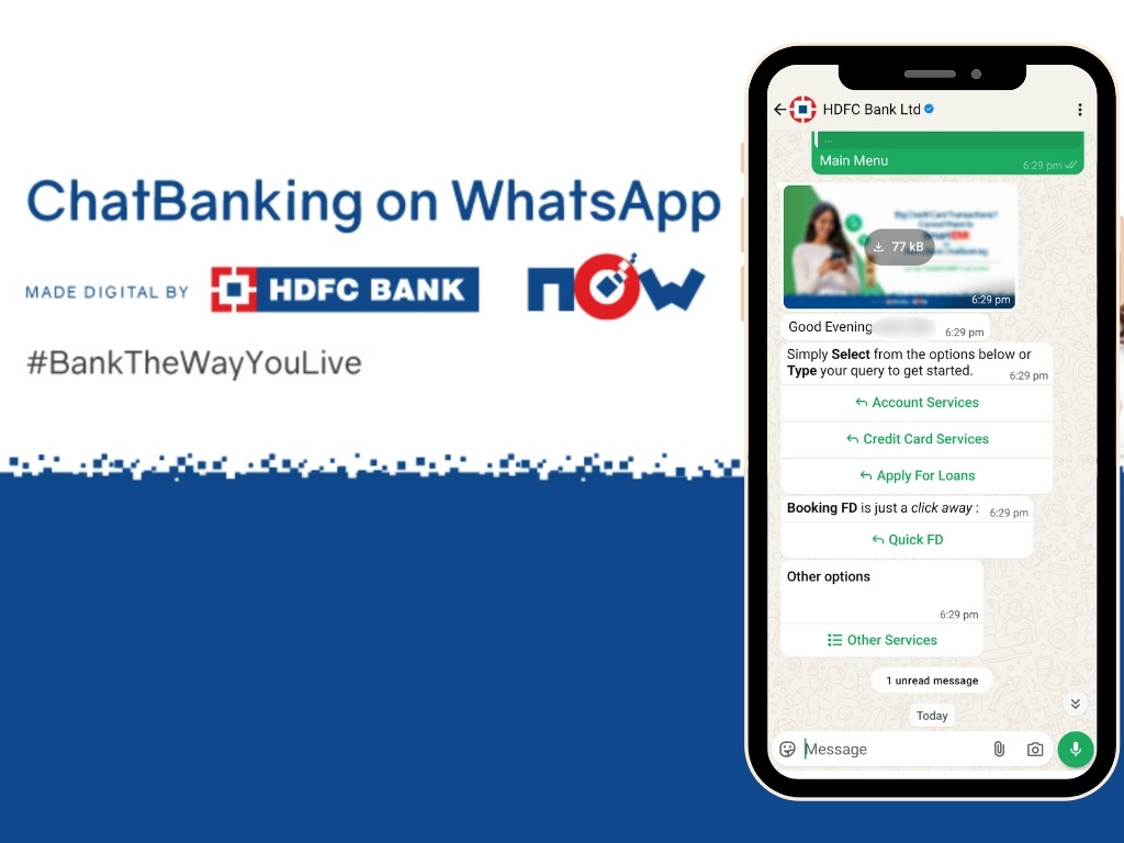 hdfc bank chatbot